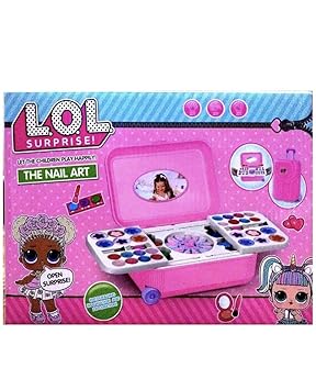 Gift Boxx LOL Surprise Beauty Make up Set for Girls | Makeup kit for Girls All-in-one Trolley Type Water Removable Real Cosmetics (Non-Toxic)