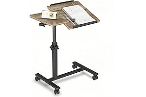 All-in-One Rolling Bed Table-Medical Overbed Table