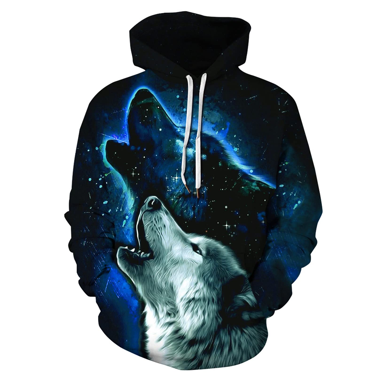Keephen Women's # 3 Unisex 3D Digital Print Hoodies Native American Indian Pullover Personalised Long Sleeve Sweatshirt Men/ Novelty Streetwear Drawstring With Pocket