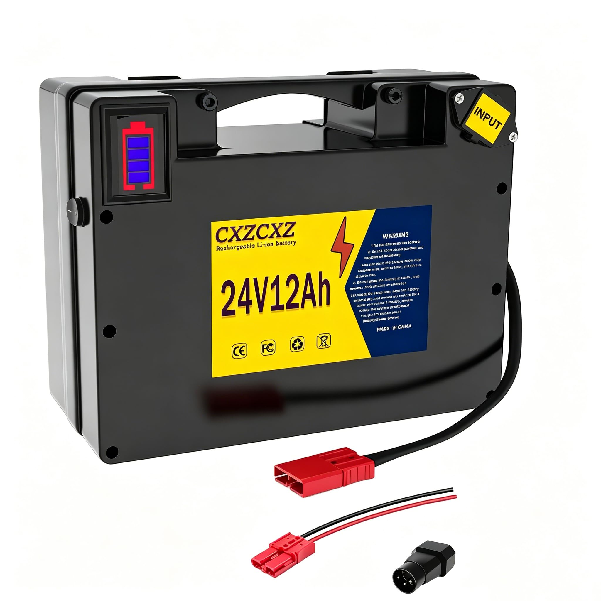Amazon.com: CXZCXZ 24V12AH Electric Wheelchair Battery for