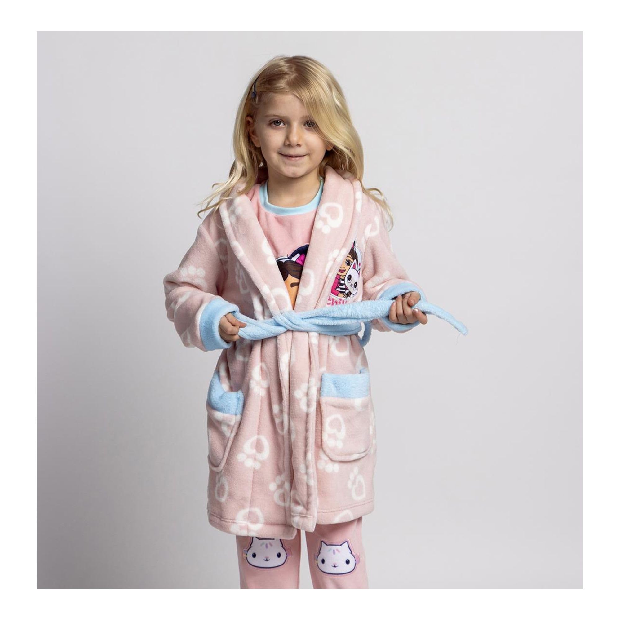 CERDÁ LIFE'S LITTLE MOMENTS Szlafrok dziecięcy Coral Fleece Gabby’s Dollhouse Bata miękka ciepła