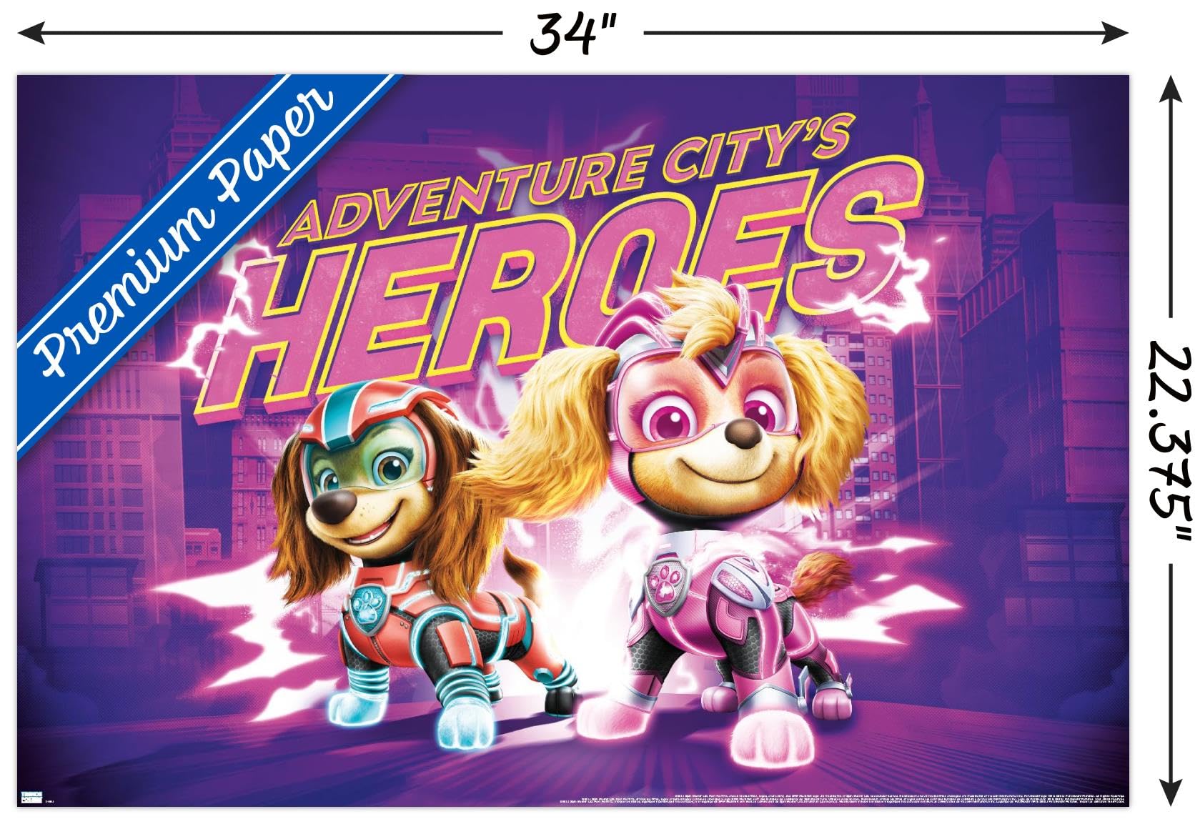 アメコミ the BARBAROCKETS PATROL 2-3 Amazon.com: Nickelodeon Paw Patrol: The Mighty Movie - Heroes Wall
