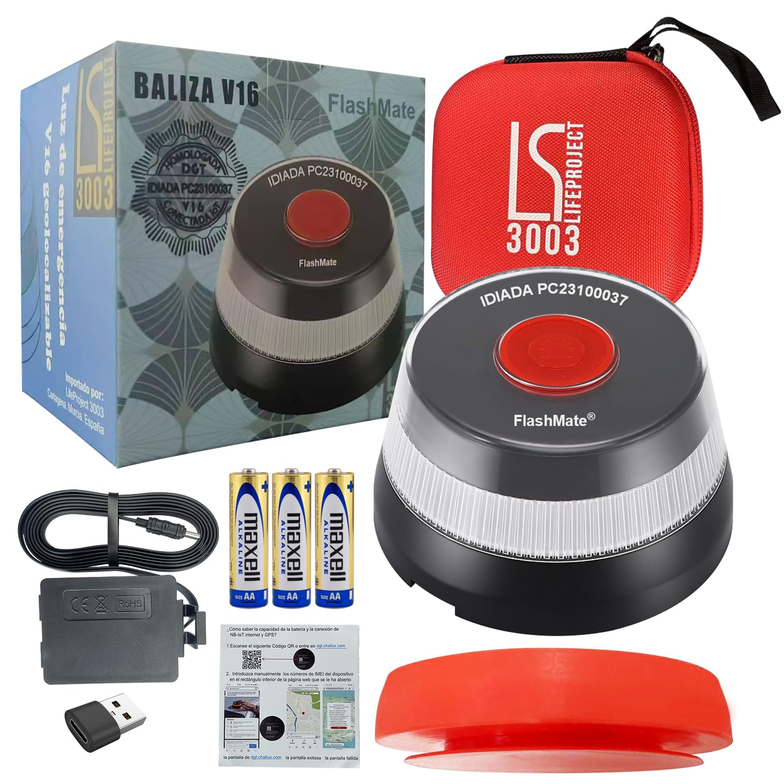 Iot Luz V16 Geolocalizada Help Flash Iot Precio Baliza V16 Help