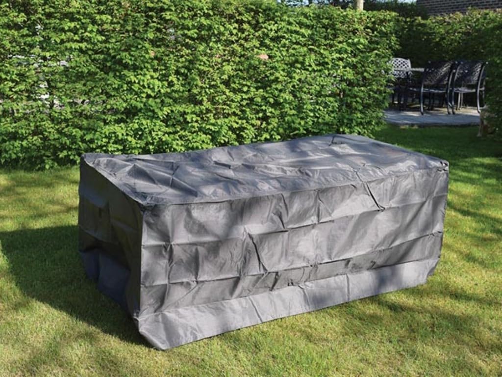 Perel Garden OCT220 Protective Cover for Garden Table, Maximum 220 cm, Anthracite, 225 x 105 x 75 cm