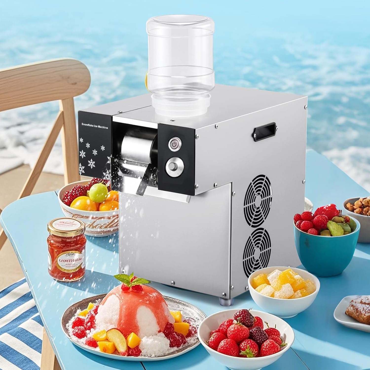 Amazon.co.jp: スノーフレーク製氷機 業務用アイスシェーバーマシン