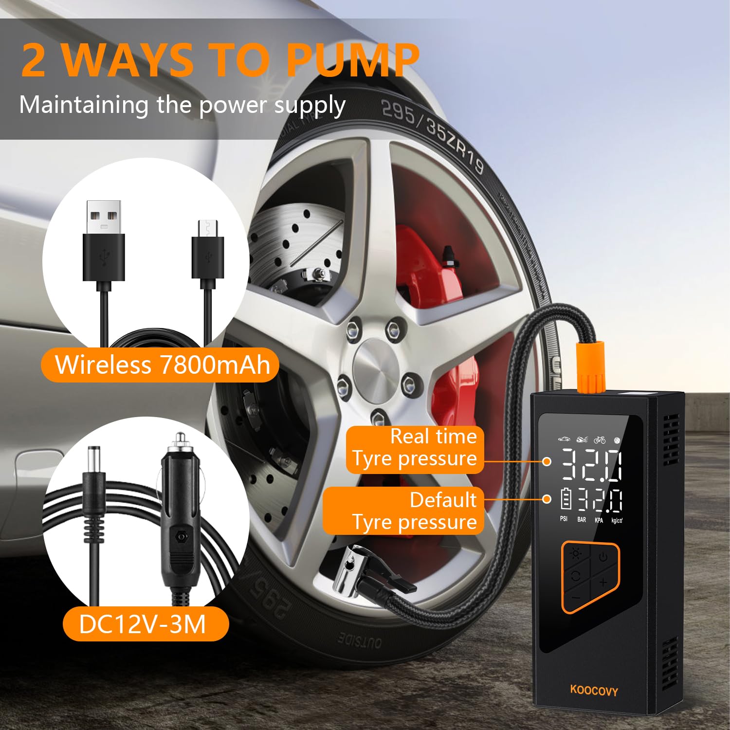 ❤素早くタイヤに空気を補填♪❤軽量コンパクトで扱いやすい❣エアコンプレッサー ❤素早くタイヤに空気を補填♪❤軽量コンパクトで扱いやすい