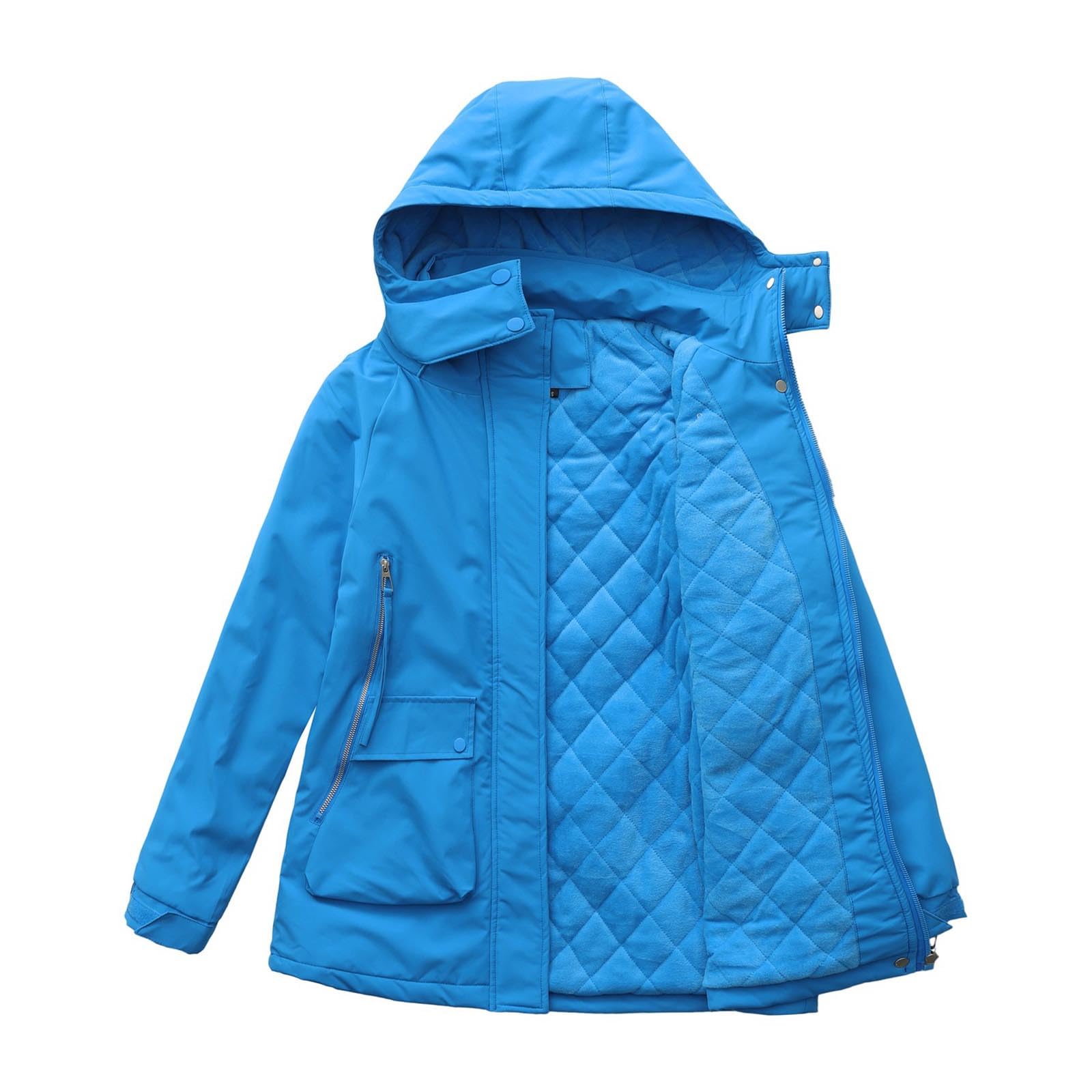 Genérico Chaqueta Impermeable Mujer Montaña Ligero Cortavientos Con Capucha Chubasquero Con Cremallera Completa Al Aire Libre Chaqueta Softshell Abrigo Para Running, Senderismo