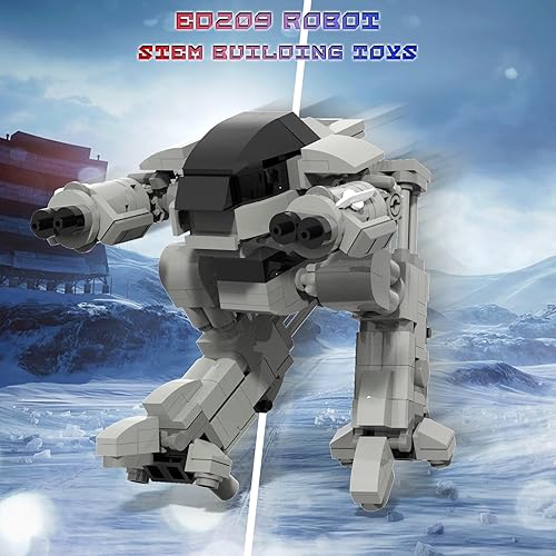 Miniatura 6 de BUILDIFY ED209 Robot Mecha Bloques de construcción, ED-209 Robot de refuerzo de combate Mech Armor juguete de construcción, 269 piezas de traje