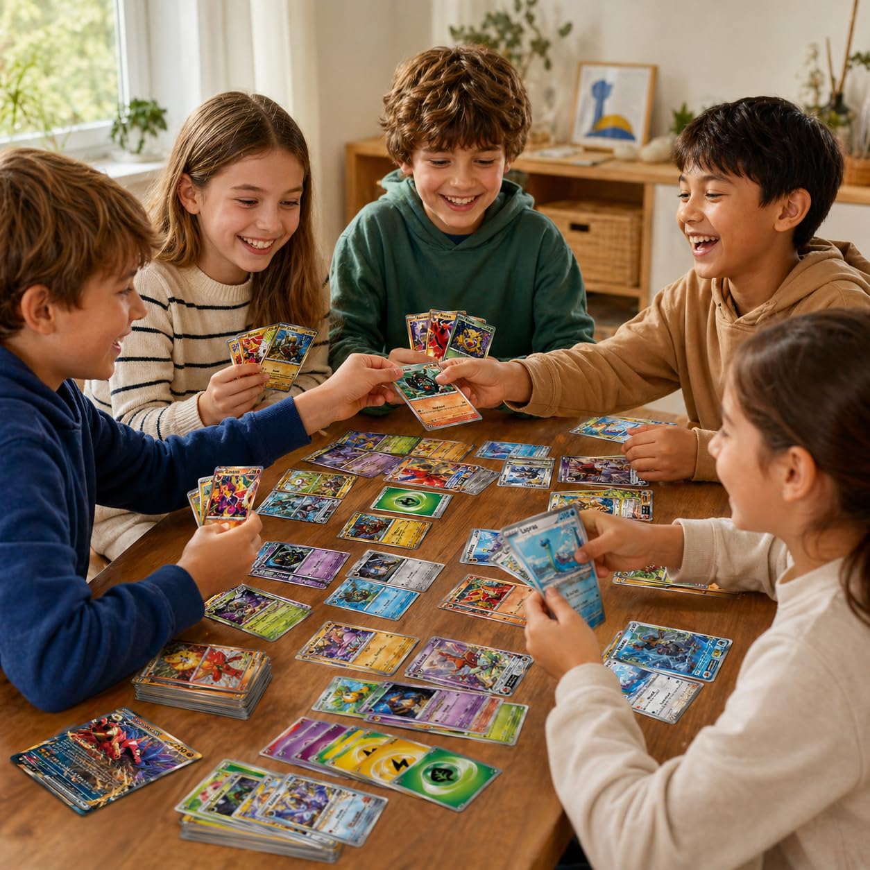 Lot de 50 cartes Pokémon + Rares GX EX ou V Card Starter Pack avec entraîneurs et énergie, pack de cartes à collectionner en BB-Toy-Trades