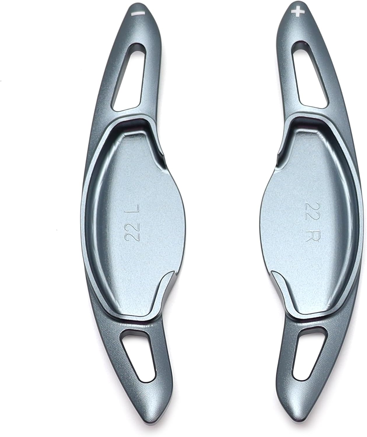 iJDMTOY JDM Style Gunmetal Grey Aluminum Larger Paddle Shifter Extension Compatible with Honda 2022-up Civic, 2023+ Accord, CR-V and Acura Integra