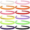 12Pcs Thin Headbands For Women Girls No Headache Pressure Comfortable Headbands for Women Non Slip Fabric Skinny Narrow Hairbands Head Bands for Womens Hair Accessories Multi-colored