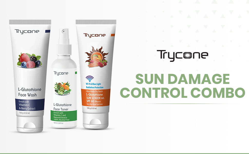 glutathione radiation protection Trycone L-Glutathione Sunscreen Gel SPF 60 PA+++ | Vitamin C & Radicare Gold | Ultra Matte Dry Touch | No White Cast | For Oily & Combination Skin glutathione radiation protection Trycone L-Glutathione Sunscreen Gel SPF 60 PA+++ | Vitamin C & Radicare Gold | Ultra Matte Dry Touch | No White Cast | For Oily & Combination Skin