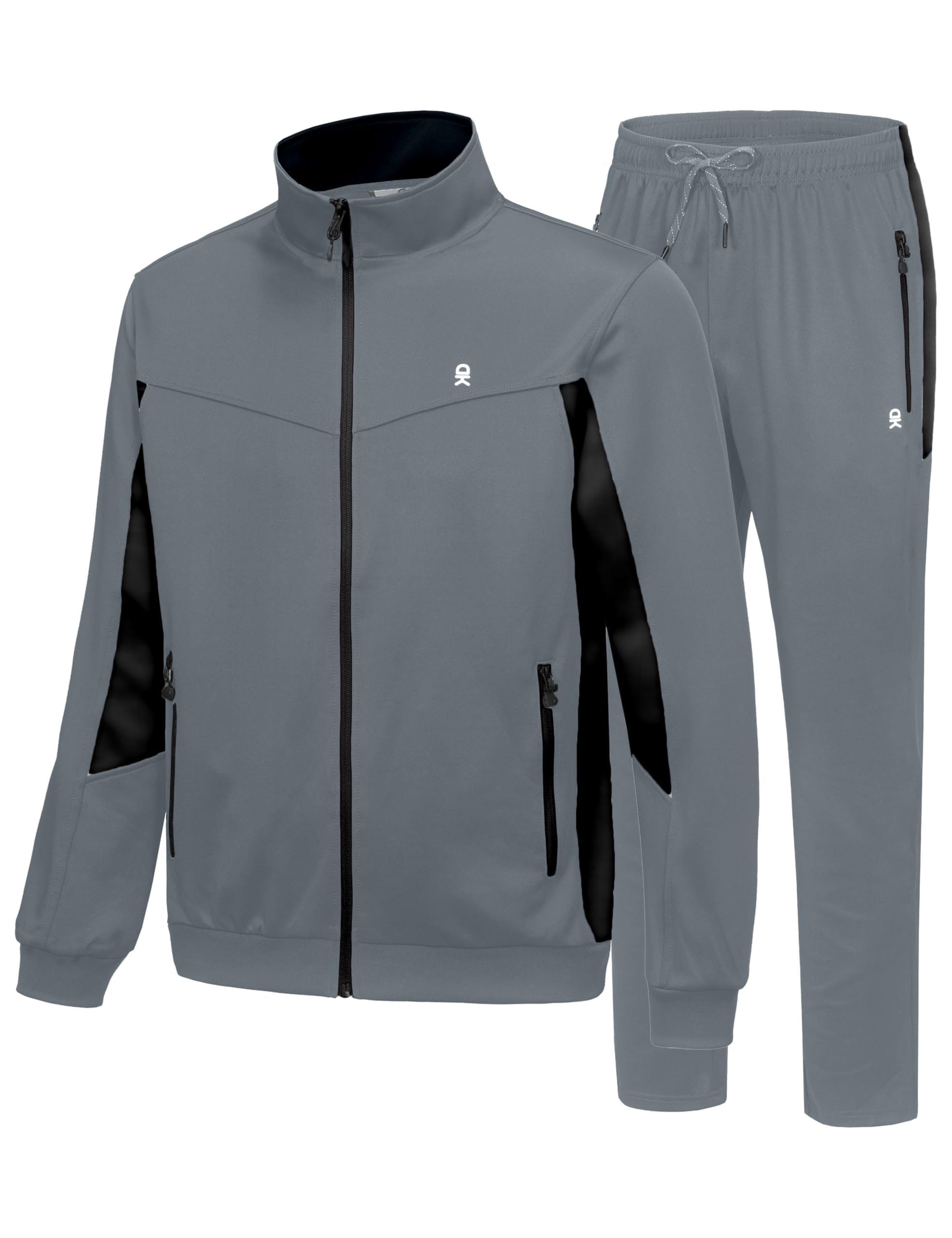 Little Donkey Andy Herren Trainingsanzug Jogginganzug Set Lässig Leichter Sportanzug mit Vollverschluss Jacke & Hose für zu Hause, Freizeit und Gym