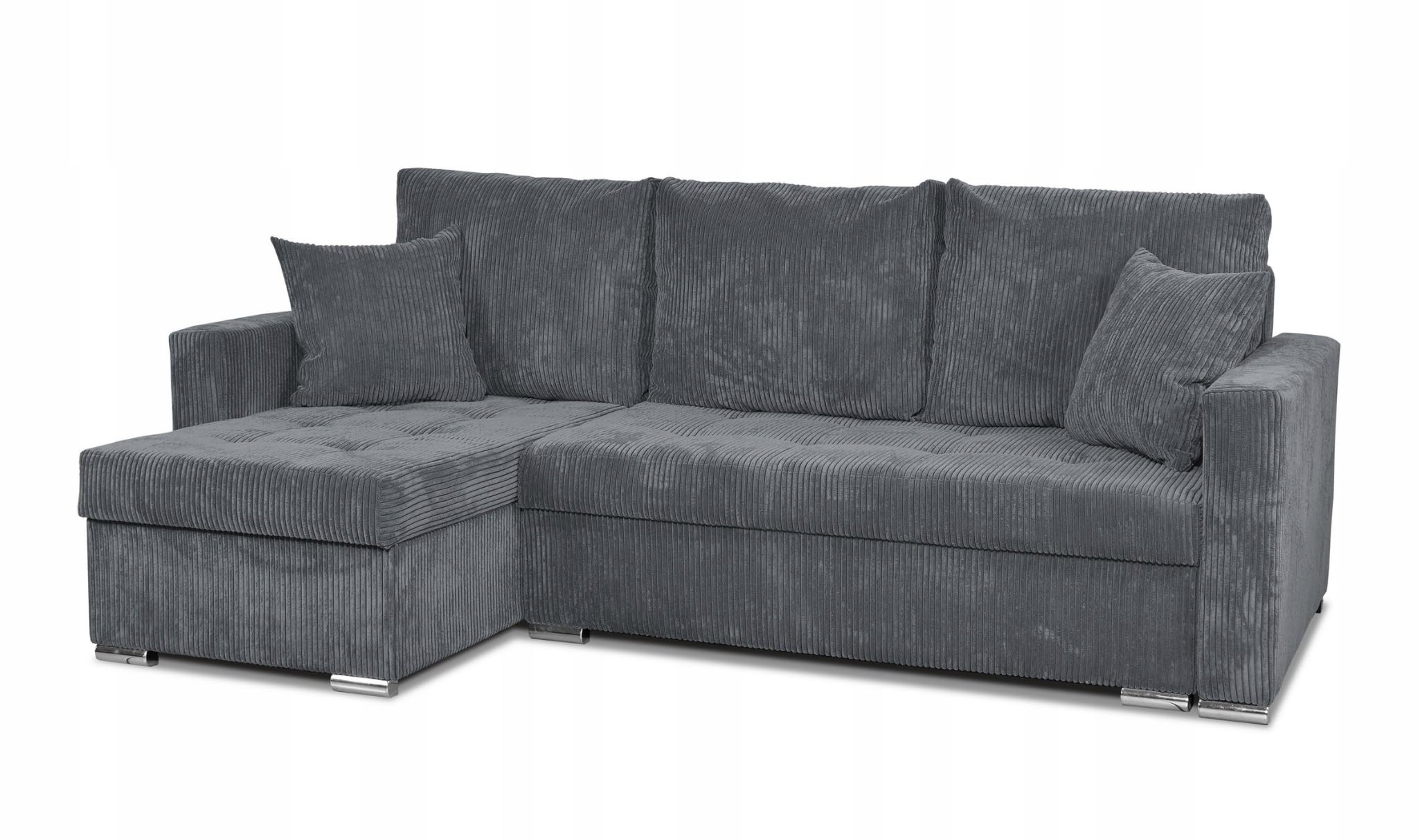 sofa narożna, model Bonito, z funkcją spania, wolnostojąca, rozkładana, pojemnik na pościel, wytrzymały materiał, odporny na zabrudzenia, do salonu, sypialni, ANAFI 3