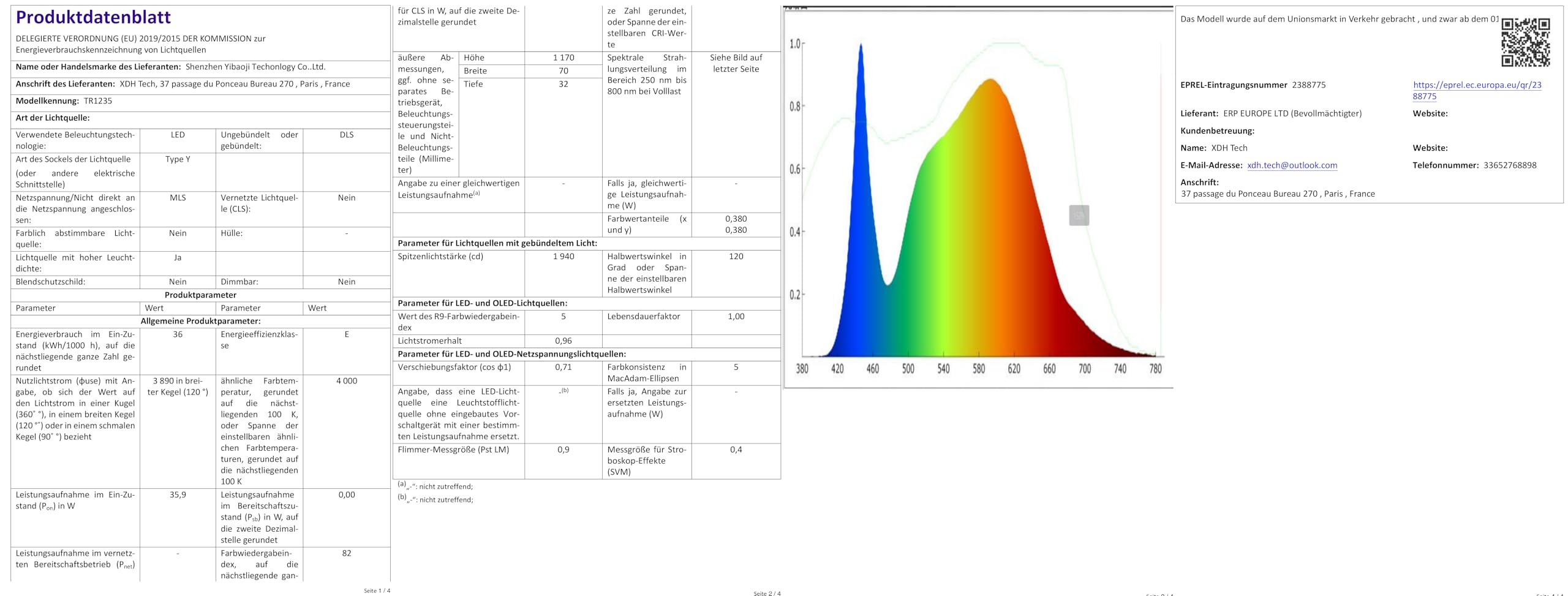 2 luces LED de neón de 120 cm, tubo LED 36 W, 4000 lúmenes, techo con detector de movimiento, IP65 impermeable para taller, sótano, oficina, granero, tienda