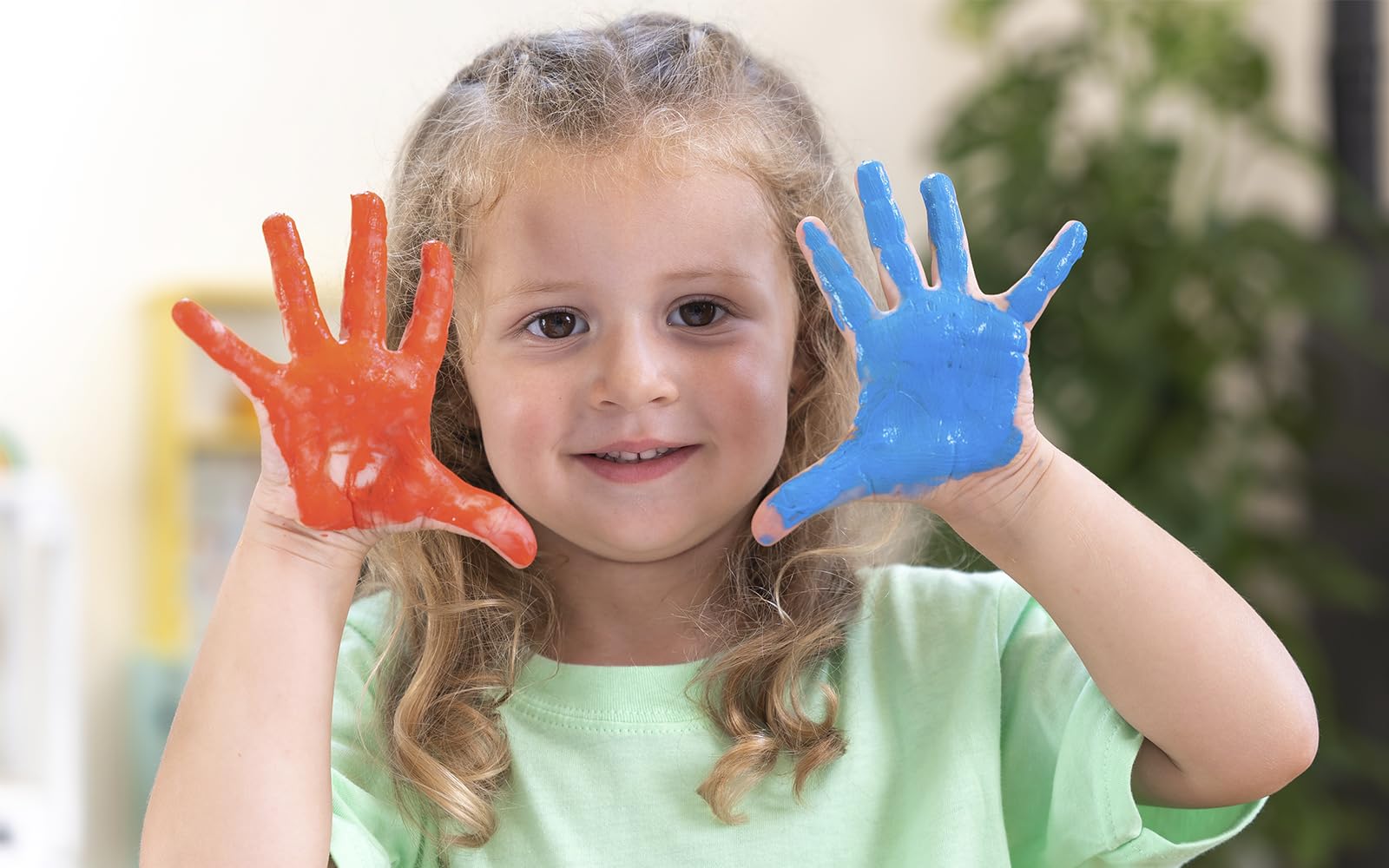 Jovi - Pintura de dedos Finger Paint, Caja de 6 botes de 500 ml, A partir de 2 años, A base de ingredientes naturales, Sin gluten