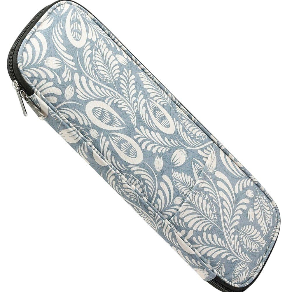 Sanfly Grey Knitting Needles Case Empty Zipper Knitting Pin Storage Case Travel Crochet Storage Bag For Carrying Various Crochet Needles