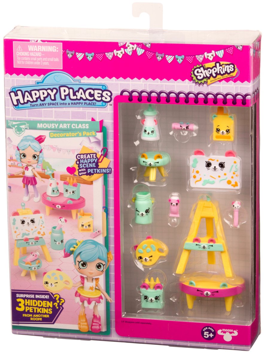 Amazon.com: Happy Places Shopkins S3 Decorator Pack - Mousy Art