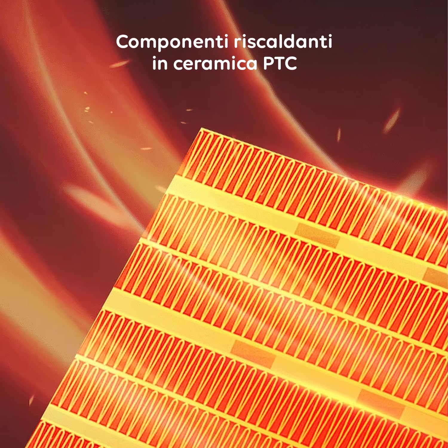 Wintem Termoventilatore in Ceramica 2000W - Stufa Elettrica 3 Intensità Regolabili e Funzione Anti Surriscaldamento - Ideale per Camera, Ufficio o Bagno - Compatto e Facile da Spostare 25,5x19x30,5cm