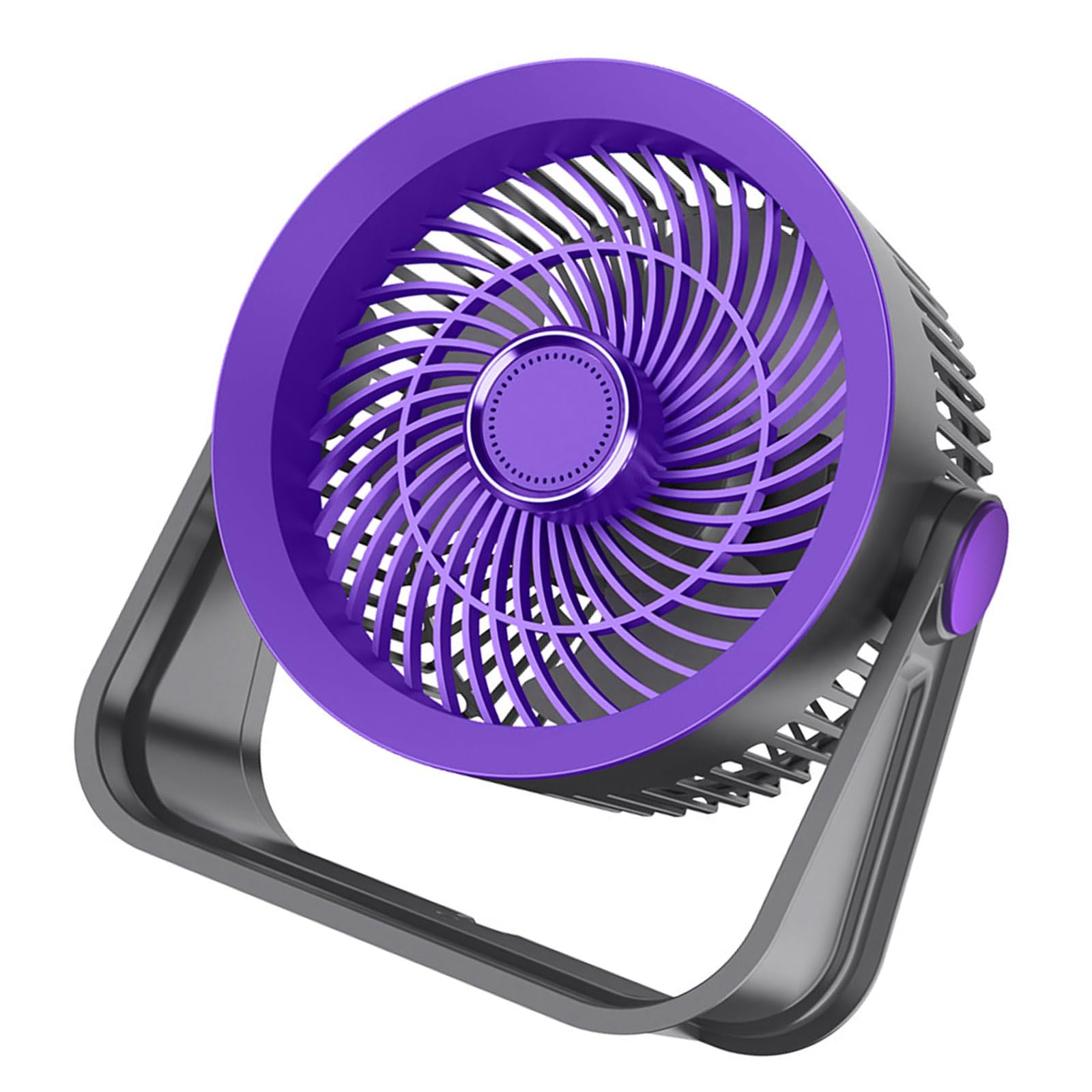 NRVTRE Easy to Use Personally Fan with Night Light 5 Adjustable Airflows USB Rechargeable for Small Spaces Desktop Quiet Fan