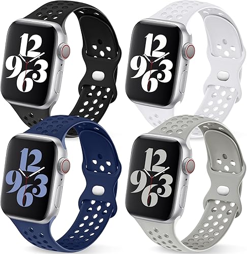 Getino Compatible con Apple Watch Band de 1.575 in 1.496 in 1.614 in 1.732 in 1.772 in 1.929 in 1.654 in para mujeres y hombres, iWatch SE Ultra