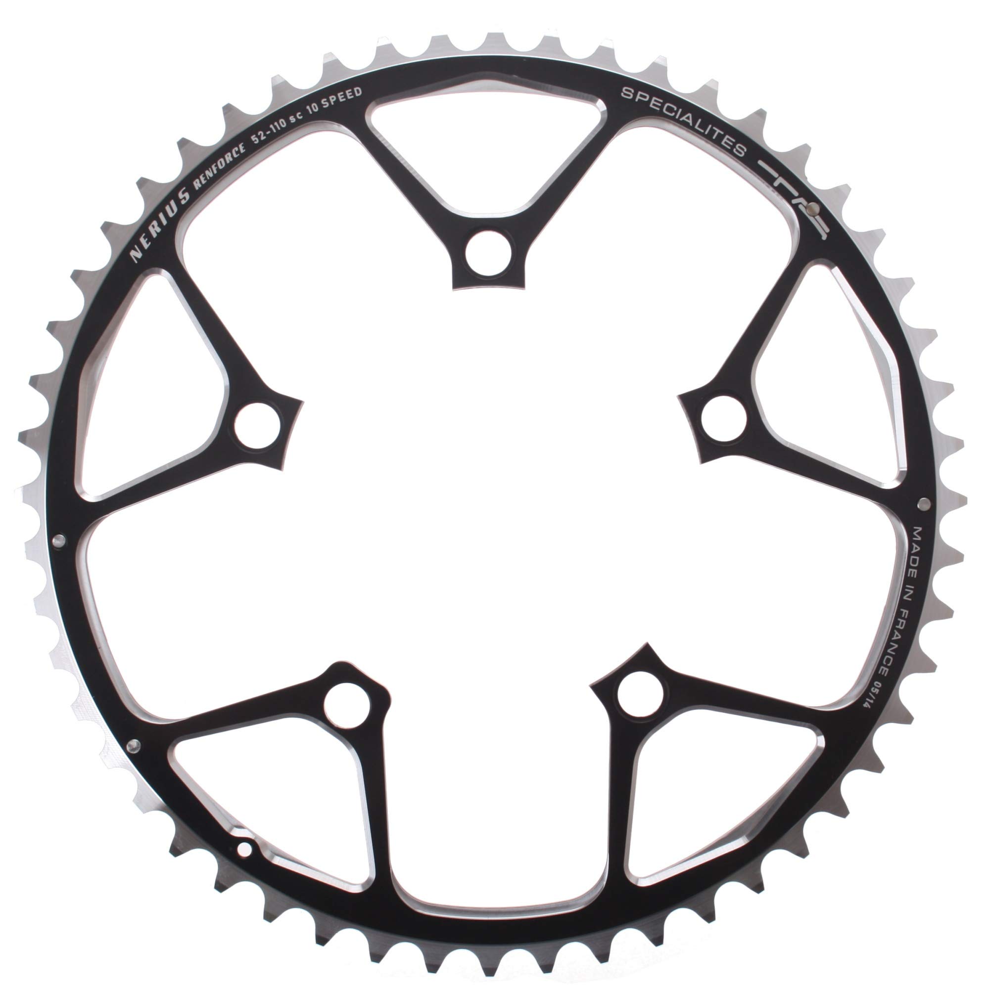 T.A. Specialites Nerius Campagnolo Anneau de suspension 10 vitesses Noir Extérieur 52T 110 pièces