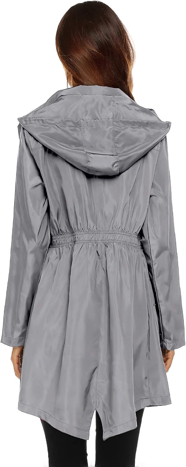 Lomon Women Waterproof Lightweight Rain Jacket Active Outdoor Hooded Raincoat : Clothing, Shoes & Jewelry
