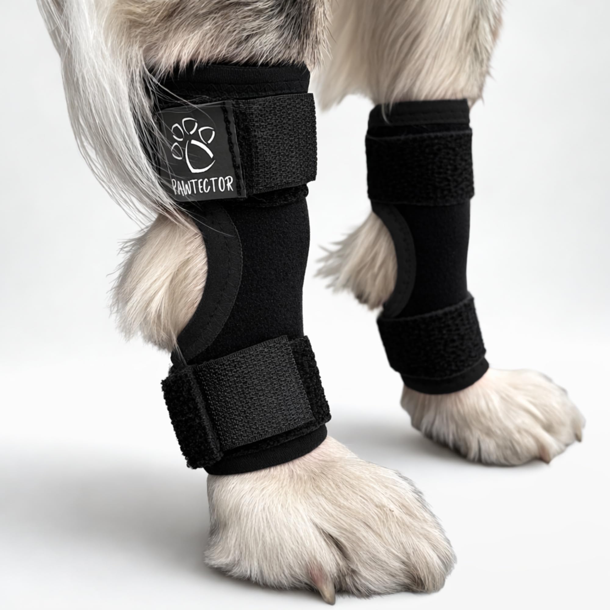 PAWTECTOR Dog Leg Brace - CarpiFlex Sport Wraps with Storage Pouch, Black - XL