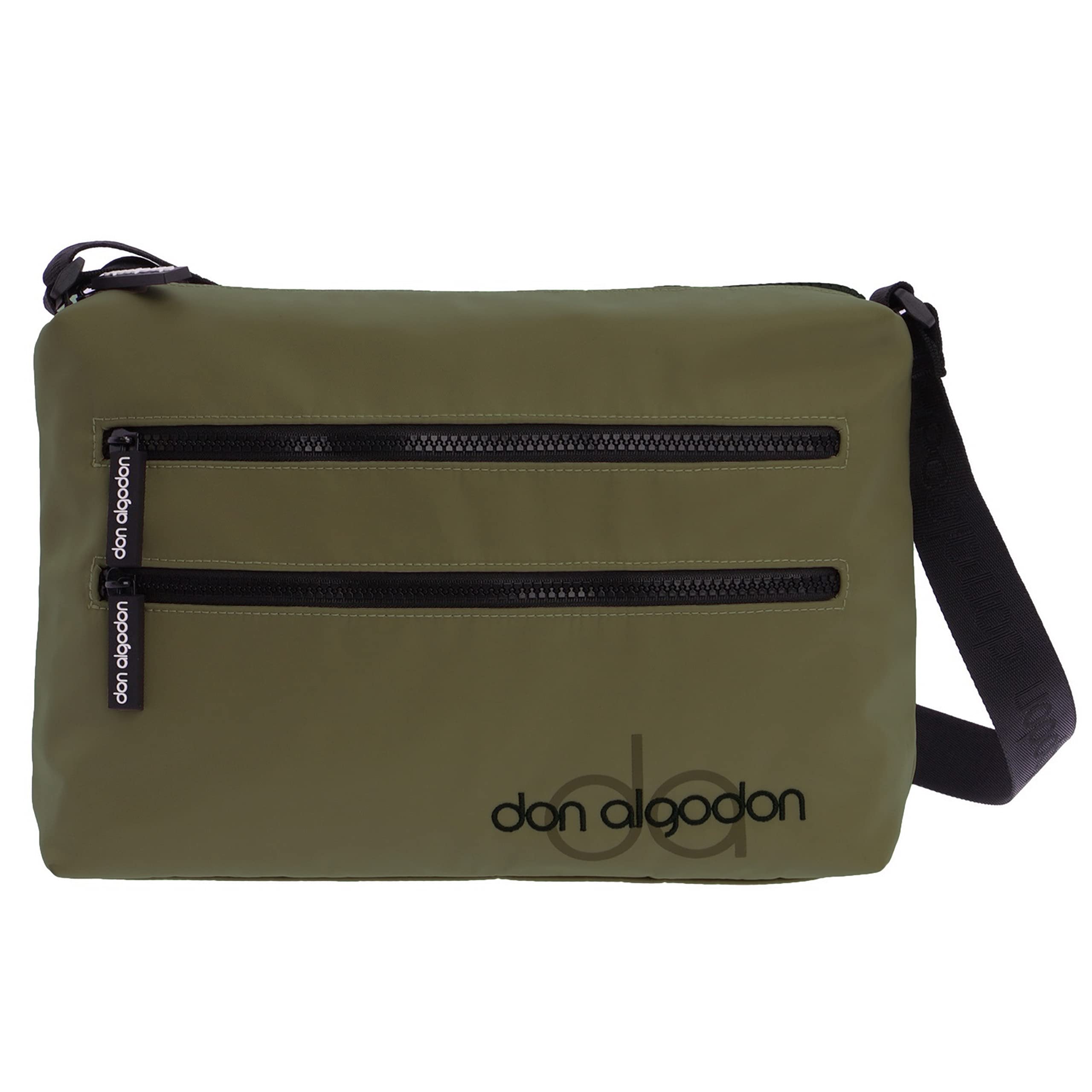 DON ALGODON Zita Women's Handbag, Khaki, 30 x 9.5 x 19 cm, Medium Crossbody Bag