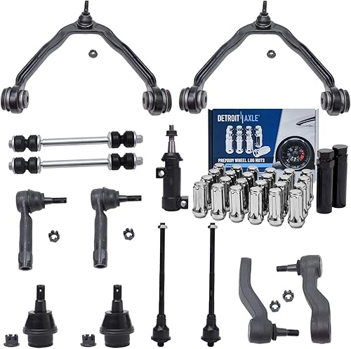 Miniatura 52 de Detroit Axle - 4WD Front End 14pc Kit de suspensión para Ford F-150 F-250 Expedition Navigator, 2 brazos de control superior 2 rótulas inferiores 2