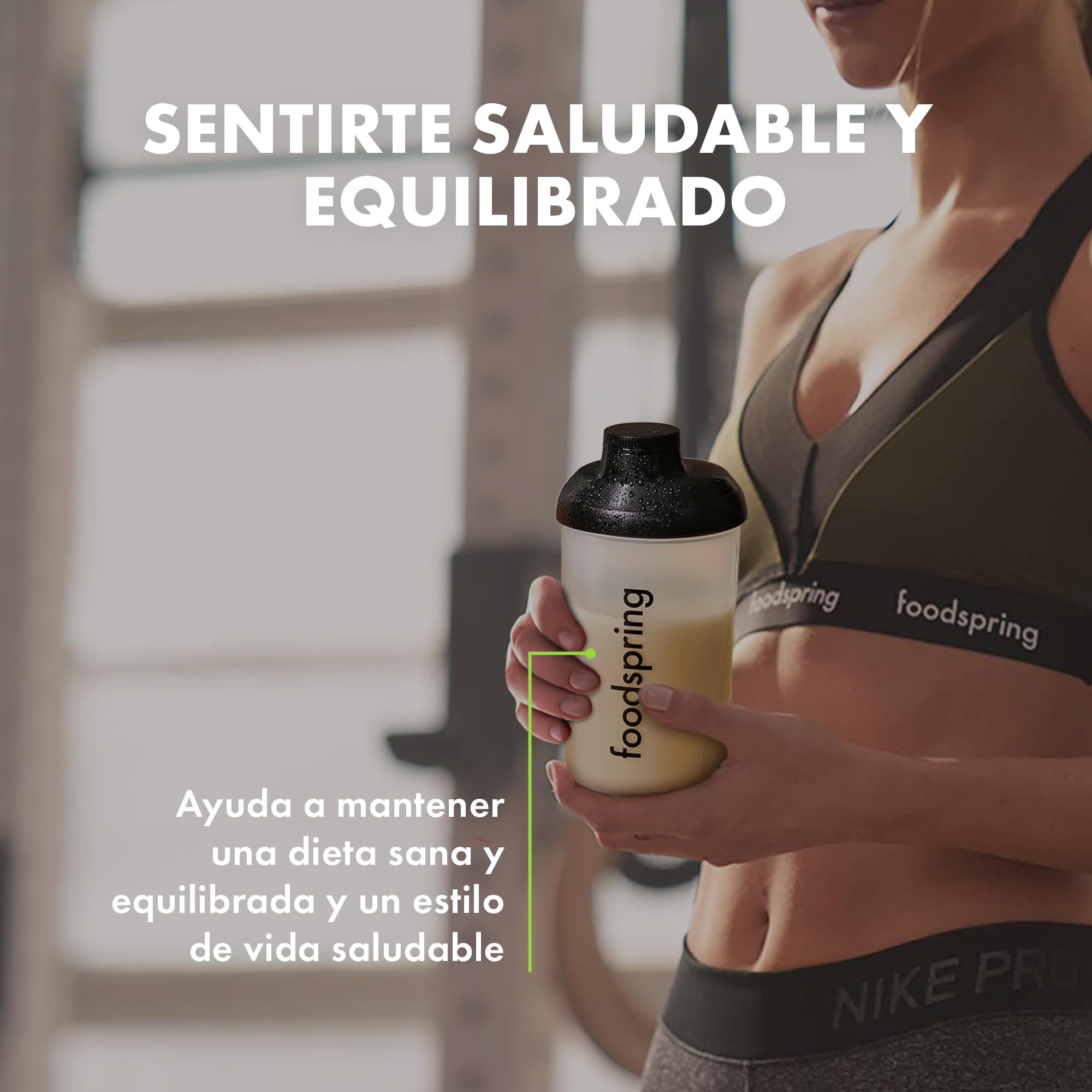 foodspring Shape Shake Cocos Crisp - batido completo, sustitutivo de comida con proteína premium para controlar el peso, 209 kcal por ración, sin gluten - 900g