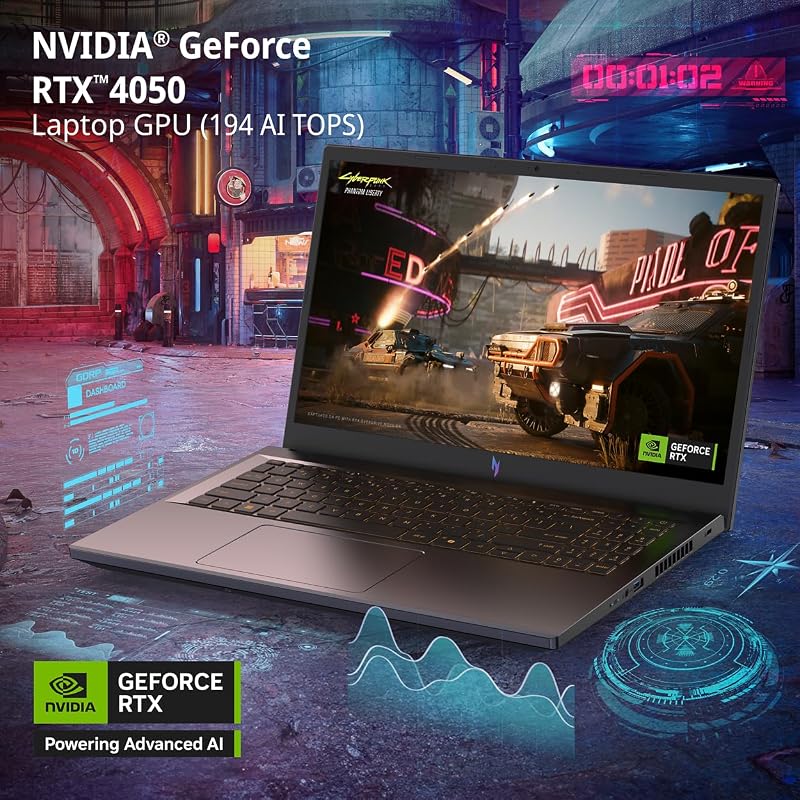Acer Nitro V Gaming Laptop | Intel Core i5-13420H Processor | NVIDIA GeForce RTX 4050 Laptop GPU | 15.6" FHD IPS 165Hz Display | 8GB DDR5 | 512GB Gen 4 SSD | Wi-Fi 6 | Backlit KB | ANV15-52-586Z image 3