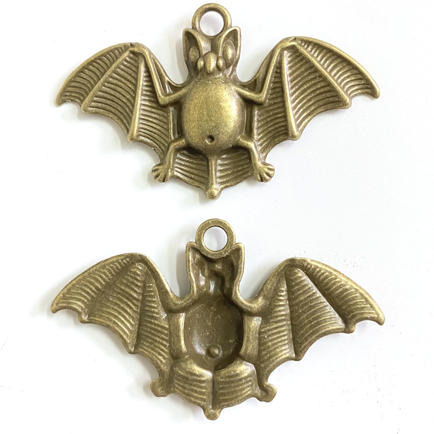 Duschvorhanghaken und Ringe „Fledermäuse“, Partyzubehör, Dekoration für Halloween, Edelstahl rostfrei, Bronze, 12er-Set