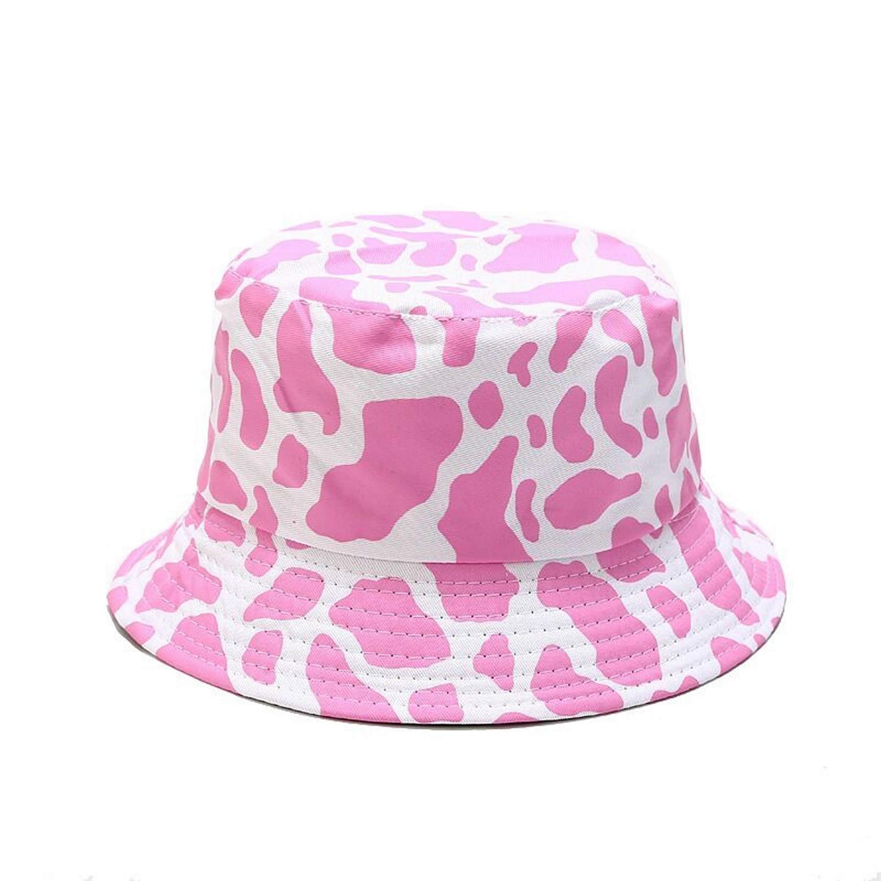 Unisex Print Double Side Wear Reversible Bucket Hat