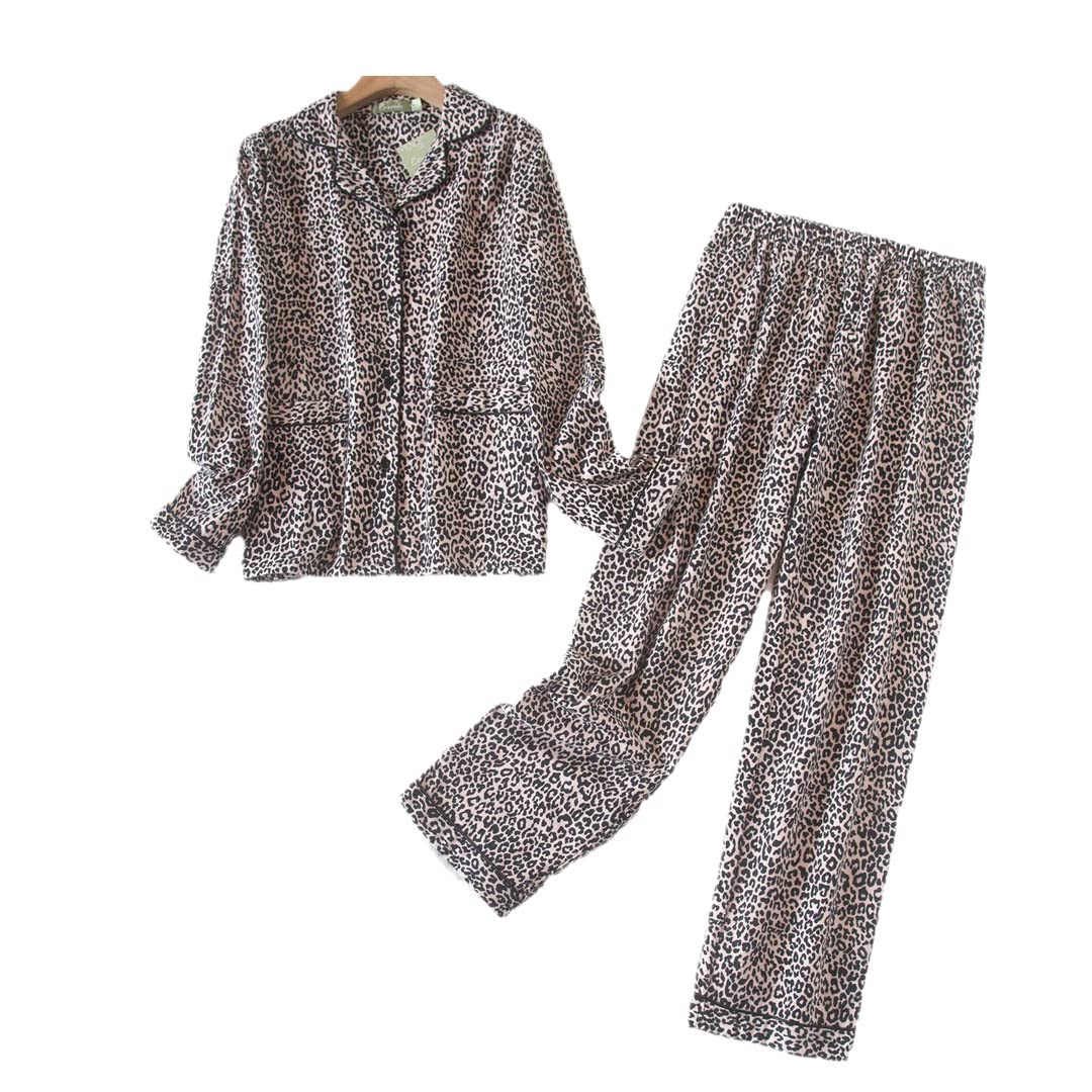 Conjunto de Pijama de Invierno para Mujer,Franela de algodón, Pantalones Largos, Traje para Mujer, Ropa de Dormir 25 XXL