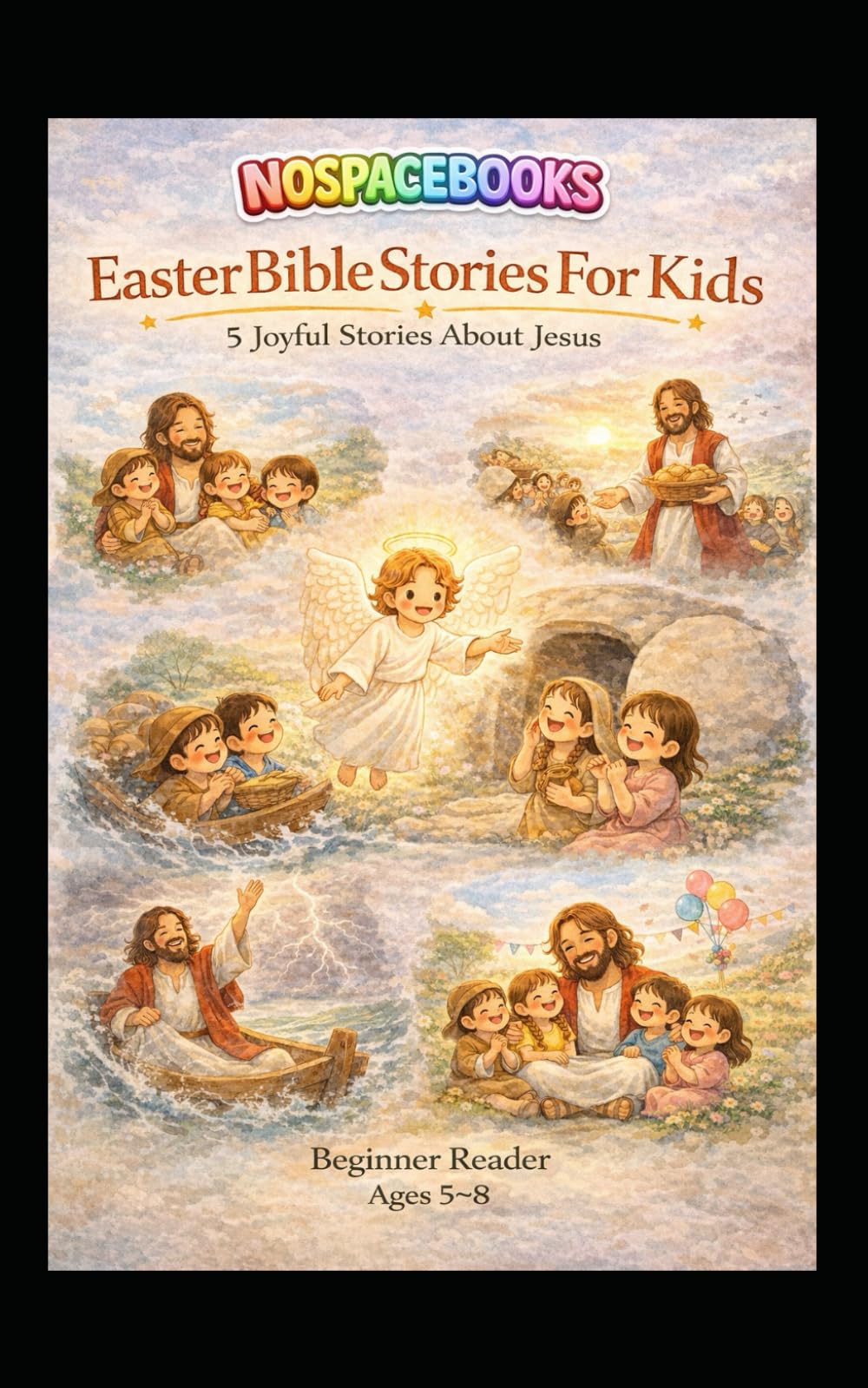 The Easter Story for Kids | Jesus Is Risen (NoSpaceBooks Beginner Bible Reader): A Simple Easter Bible Story for Early Readers Ages 5–8 (NoSpaceBooks Bible Stories)