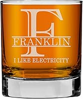 Vista 49 de Monograma grabado de cristal de whisky Rocks de 11 onzas (letra J), regalos de bourbon personalizados de la A-Z para hombres, día del padre, vidrio