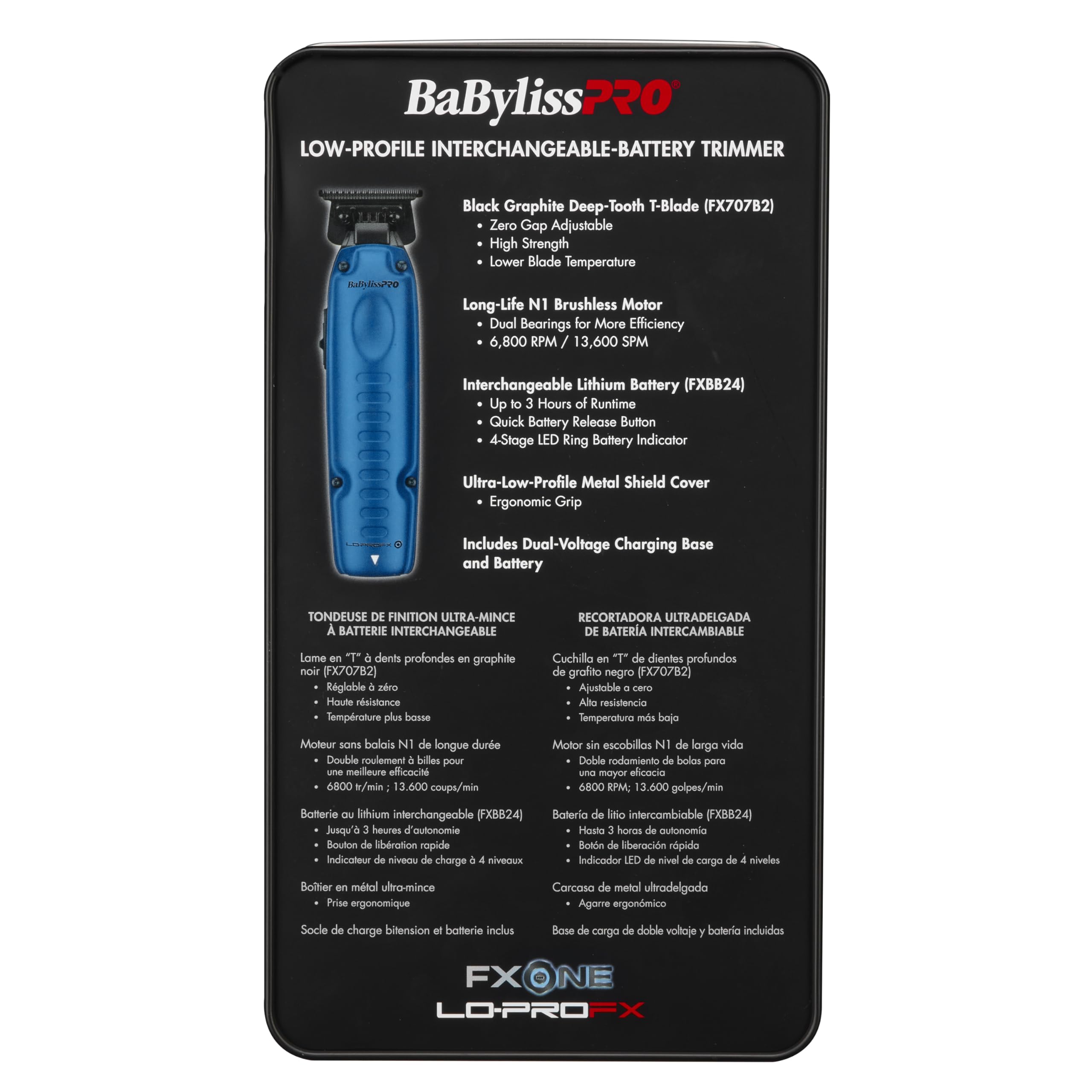 BaBylissPRO® FXONE LO-PROFX Limited Edition Black & Blue BaBylissPRO® FXONE LO-PROFX Limited Edition Black & Blue