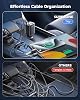 Cargador retráctil para auto, SUPERONE cargador de 99W con doble cable | carga rápida 6 en 1, adaptador USB C para auto, para iPhone 17 16 15 14 13 Samsung, negro, ultracompacto, enchufe ajustable 180° 3