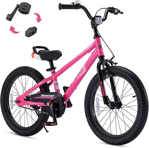 Miniatura 160 de RoyalBaby Kids Bike Freestyle Classic & EZ Balance Pedal Switchable Bicycle, 12 14 16 18 Inch, 3-10 Years Toddler to Big Kids Verde