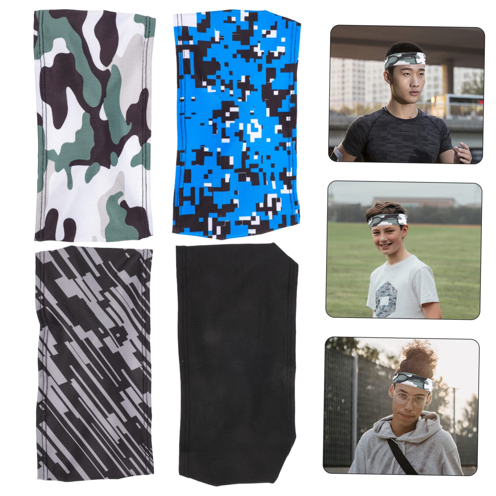 Toyvian Banda Deportiva para El Cabello Banda Deportiva Bandas De Moda Accesorios para Diademas Elásticas para Hombres Banda para El Cabello Banda para El Cabello Banda para El