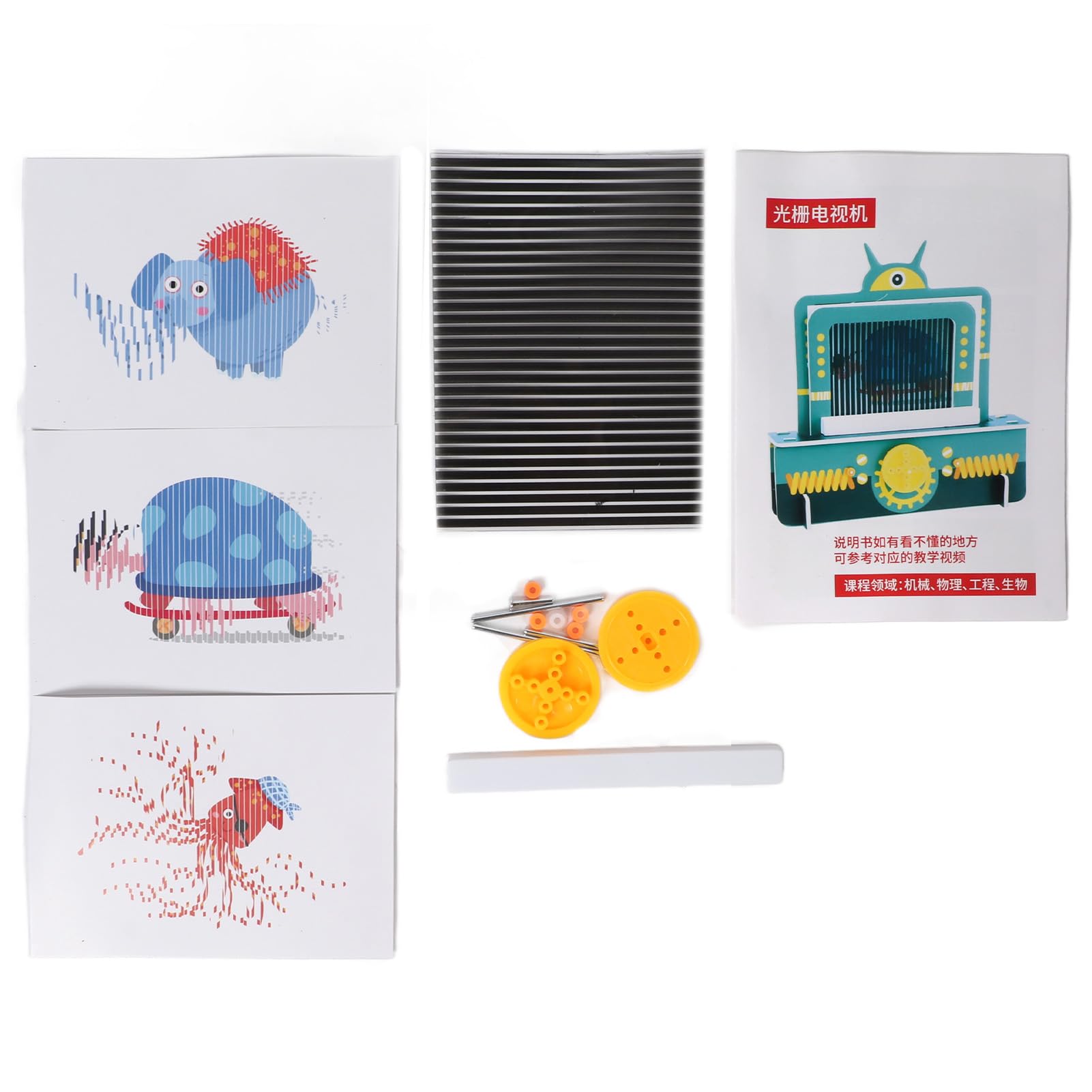 Hyuduo Set di Esperimenti Scientifici per Bambini EVA Puzzle da Costruzione Fai-da-te Kit di Giocattoli Didattici STEM con Alberi in Legno Modello di Assemblaggio Alimentato a Batteria per Bambini a
