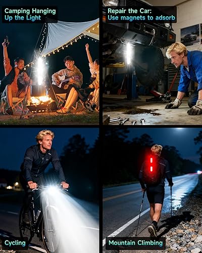 Miniatura 7 de 2026 Upgrade 10000 Lumen Super Bright Bike Light Taillight for Night Riding,6 LED 8000 mAh Rechargeable Bicycle Headlight Runtime 72+hr,10 Mode,2