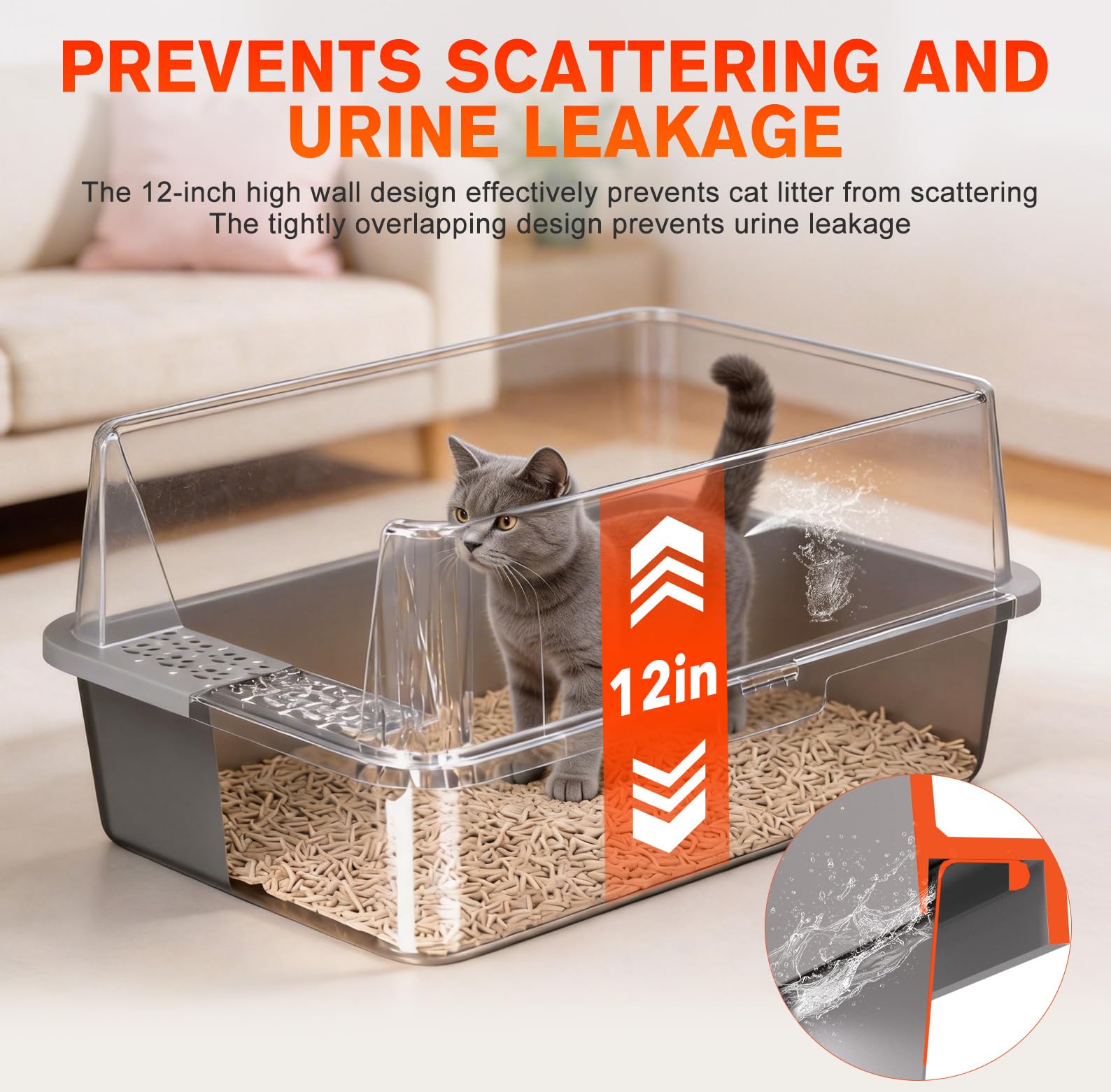Amazon.com : 2PACK Stainless Steel Litter Box, Metal Litter Boxs