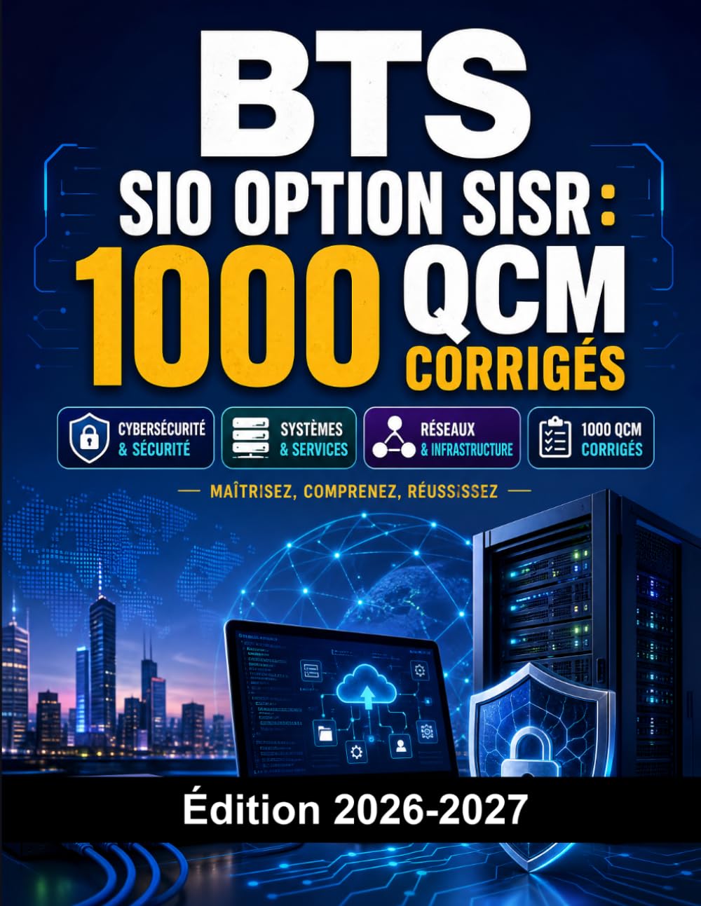 BTS SIO Option SISR : 1000 QCM Corrigés: Préparation BTS Informatique Réseaux | Cybersécurité, Systèmes, Réseaux et Infrastructure