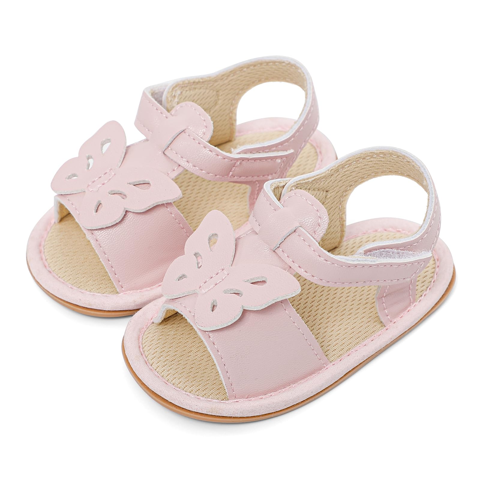 LACOFIA Baby Girls Sandals Infant Summer Shoes Anti-Slip First Walking Shoes — view 12