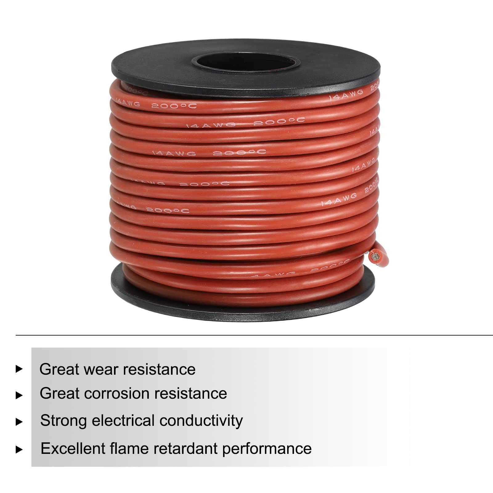 Silicone Câble 28AWG 28 Jauge Flexible étamé Cuivre Standard
