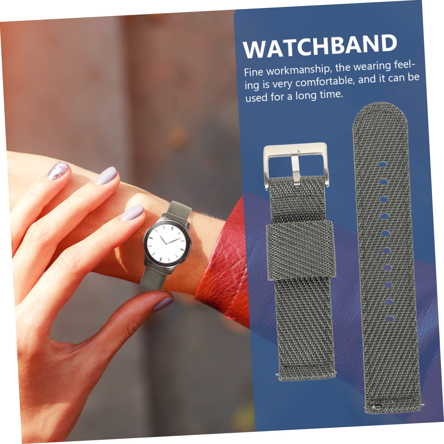 Mikikit 3St Nylonband Professionelles Uhrenarmband Armband für den täglichen Gebrauch nylon uhrenarmband uhrband Damenuhren Uhrengehäuse für Herren austauschbares Uhrenarmband Uhrenzubehör