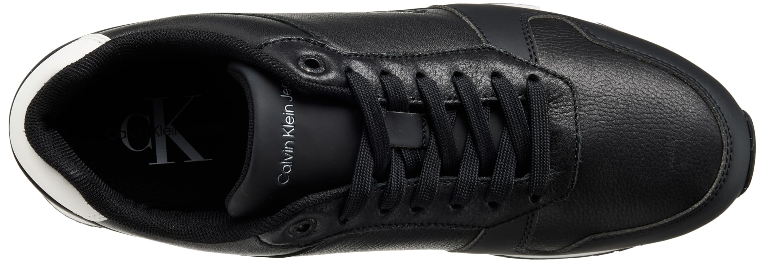 Calvin Klein Herren Runner Sneaker Schuhe, (Black/Bright White), 46 – Ansicht 3