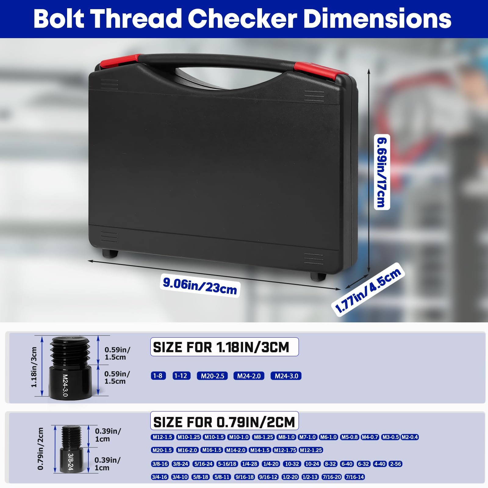 Thread Checker Set - Inch & Metric Bolt Gauge -5 Thread Checker Set - Inch & Metric Bolt Gauge -5